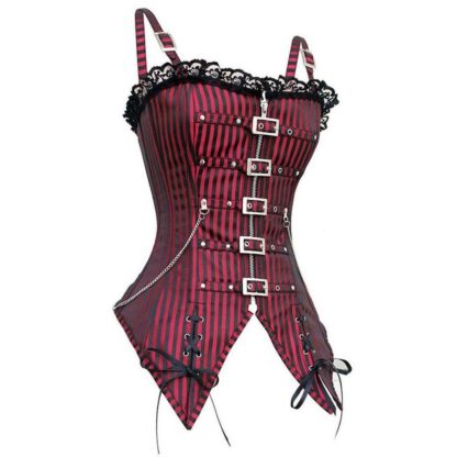 Red Nail and chain corset