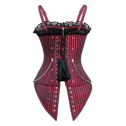 Red Nail and chain corset