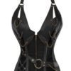 Steampunk black Corset