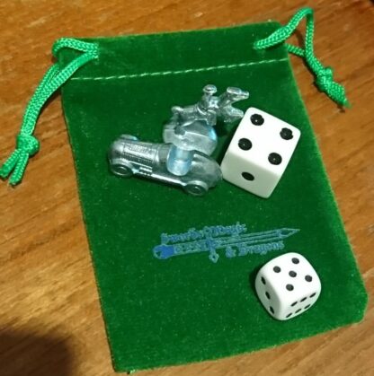 Velvet Green Dice Bag