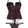 Brocade Steampunk Corset