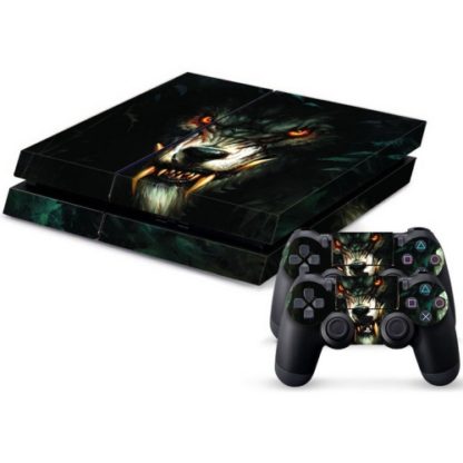 Playstation 4 wrap dark wolf