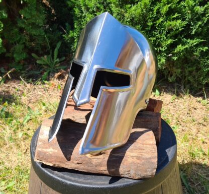 Spartan Style Silver Helm