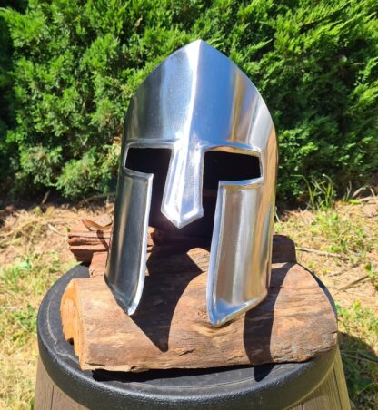Spartan Style Silver Helm