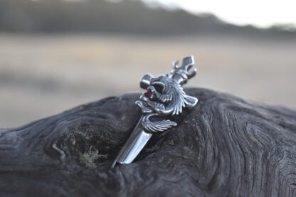 Sword and Wolf Pendant