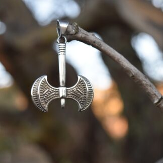 Double Bladed Axe Necklace