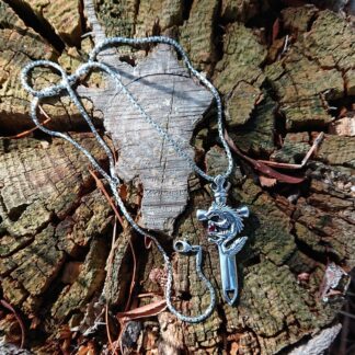 Sword and Wolf Necklace