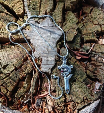 Sword and Wolf Necklace