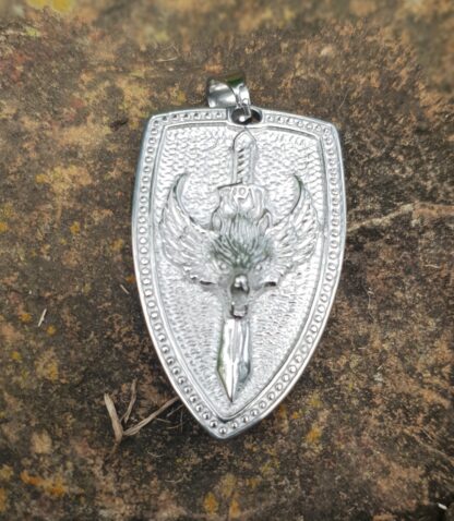 Were Wolf Shield Pendant