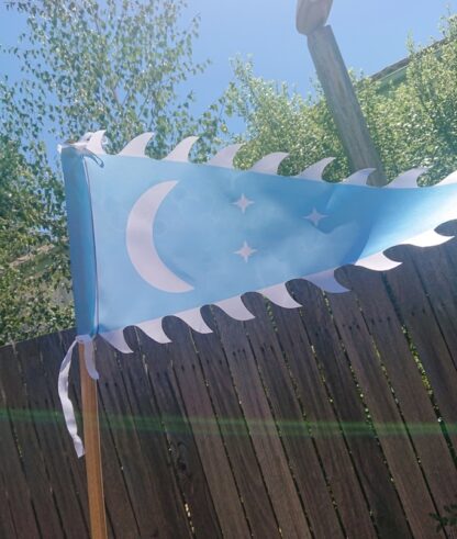 Blue War Banner