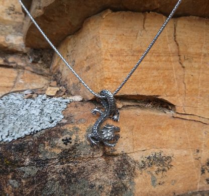 Crawling Dragon Necklace