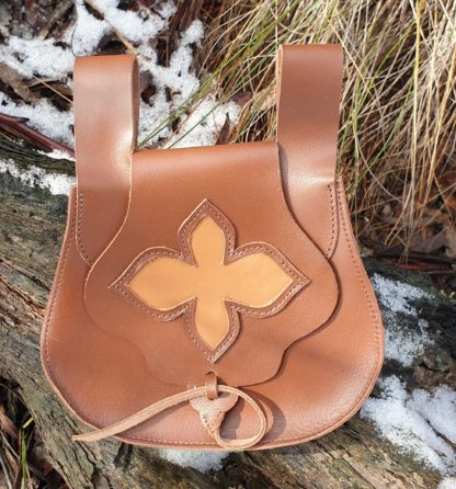 leather Flower Bag