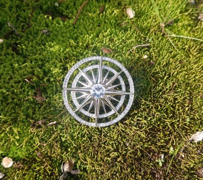 Compass Broach