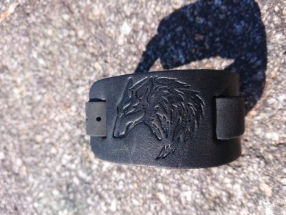 leather Wolf Cuff