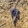 Purple Triangle necklace