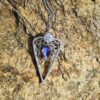 Purple Triangle Necklace