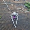 Purple Triangle Necklace