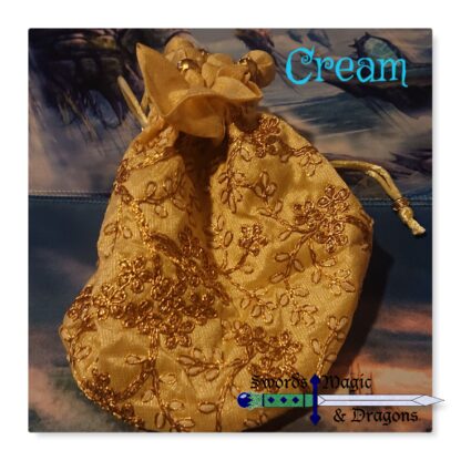 Cream Dice Bag