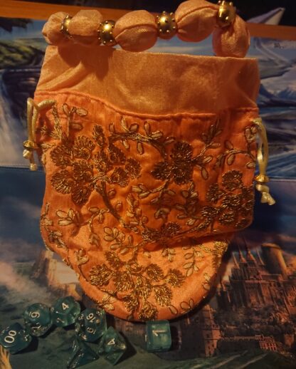 Peach Dice bag