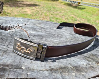 Dragon Brown Buckle Belt