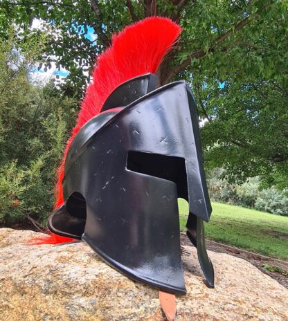 Spartan Helmet With Crest