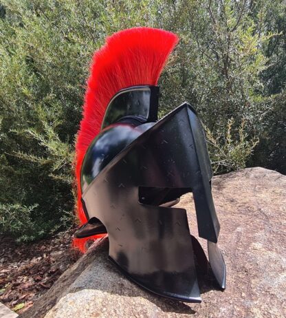 Spartan Helmet With Crest