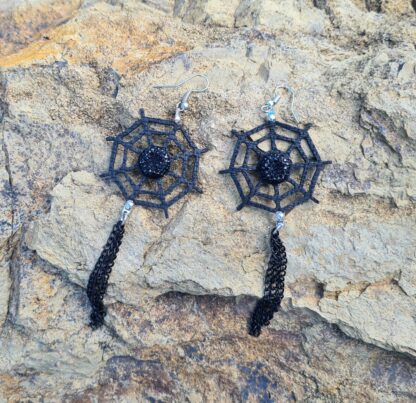 Spider web Dangle Earrings