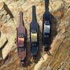 Leather and Metal Wolf Bracelet