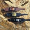 Leather and Metal Wolf Bracelet