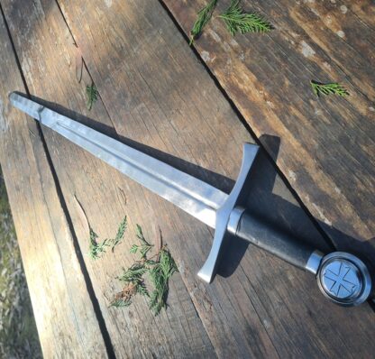 Spring steel Templar sword