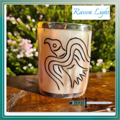 Raven Carved Drinking Tumbler