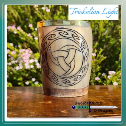 Triskelion Carved Drinking Tumbler