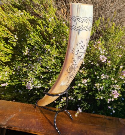 Vegisvir Compass Drinking Horn