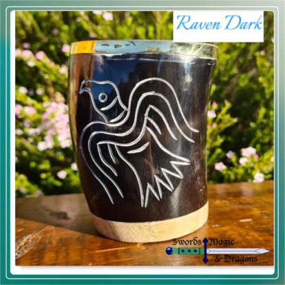 Raven Carved Drinking Tumbler