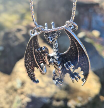Clawing Dragon Necklace