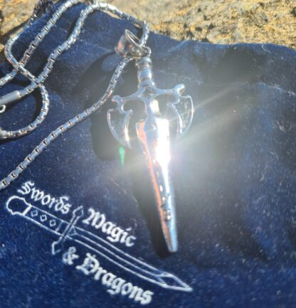 Winged Sword Necklace
