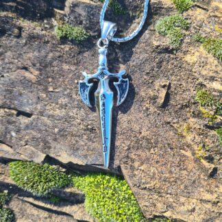 Winged Sword Necklace