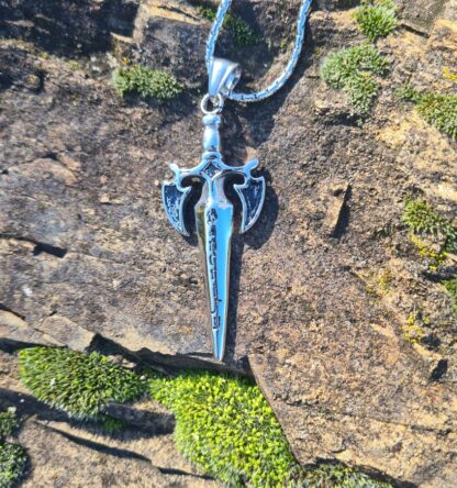 Winged Sword Necklace