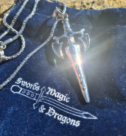 Winged Sword Necklace