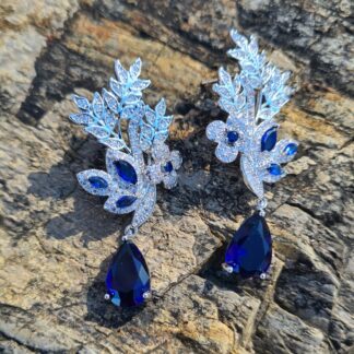 Elven Blue Floral earrings