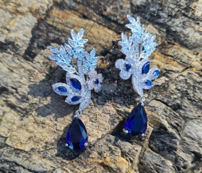 Elven Blue Floral earrings