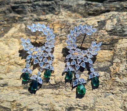 Green Wreath Earrings