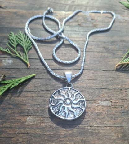 Stainless Steel Sun Necklace