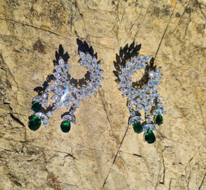 Green Wreath Earrings