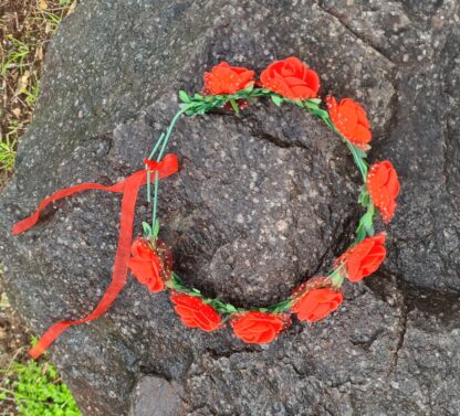 Red Flower Crown