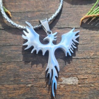 Stainless Steel Phoenix Necklace