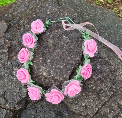 Pink Flower headband