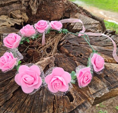 Pink Flower Crown