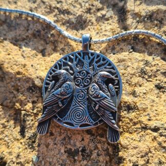 Viking Raven Necklace