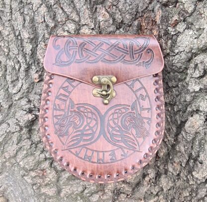 Viking Embossed Belt pouch